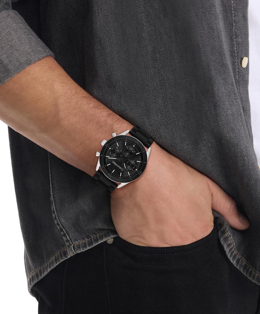 PERFORMANCE Black Silicone 25200559 [Calvin Klein][Authentic] Men's Watch, Dial, Strap,