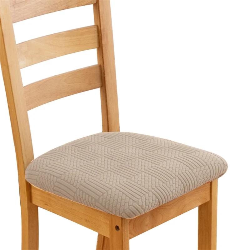 

Чехлы для стульев из эластичного жаккарда для столовой, съемные чехлы для сидений, эластичные чехлы для стульев с обивкой, устойчивые к загрязнениям, домашний декор 1pc