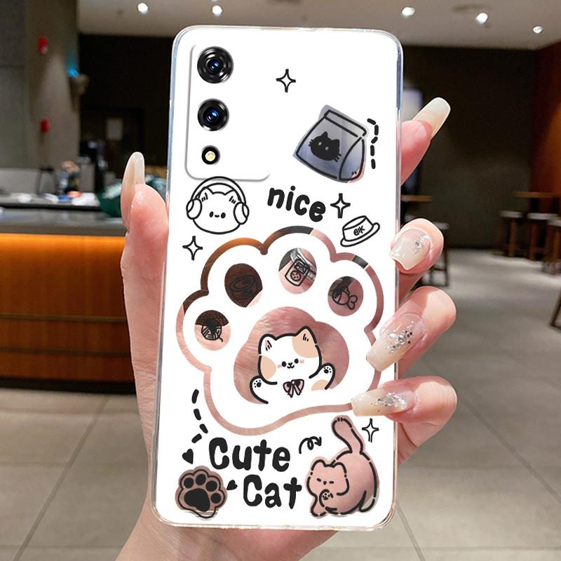 Custodia Per Cubot A10 Custodia Estetica Moda Gatto Carino Astronauta Trasparente Morbido TPU Custodia per Telefono Per CubotA10 Cover Guscio in Silicone
