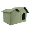 Cat House Large Space Water Resistant Closed Design Comfortable Portable Foldable Cat   for Indoor Pets