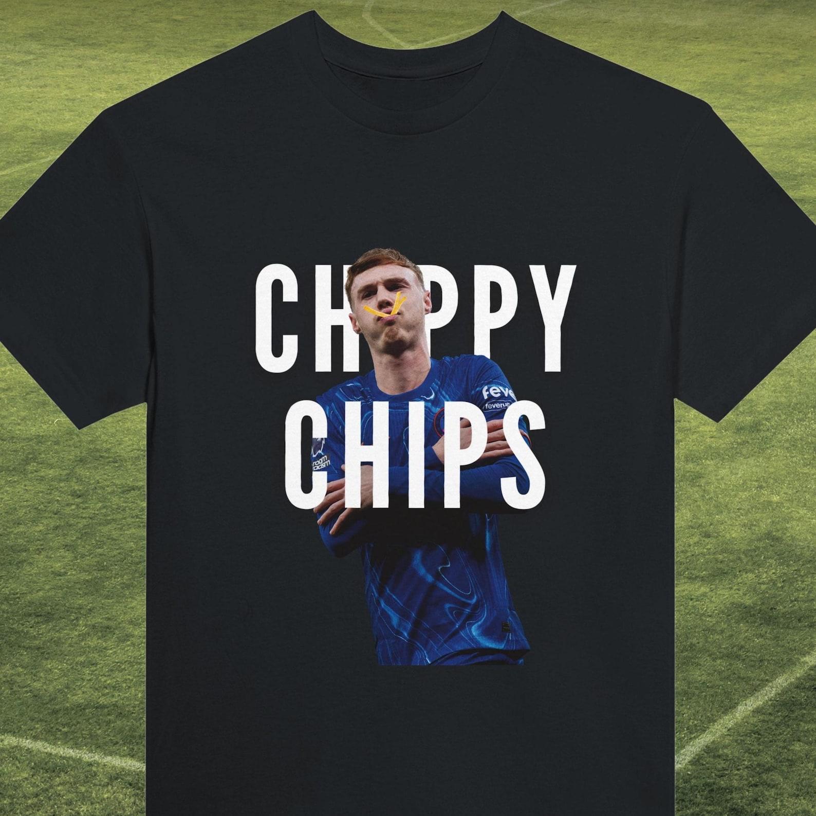 Cole Palmer Chippy Chips T-Shirt: Funny Chelsea Football Meme 2XL