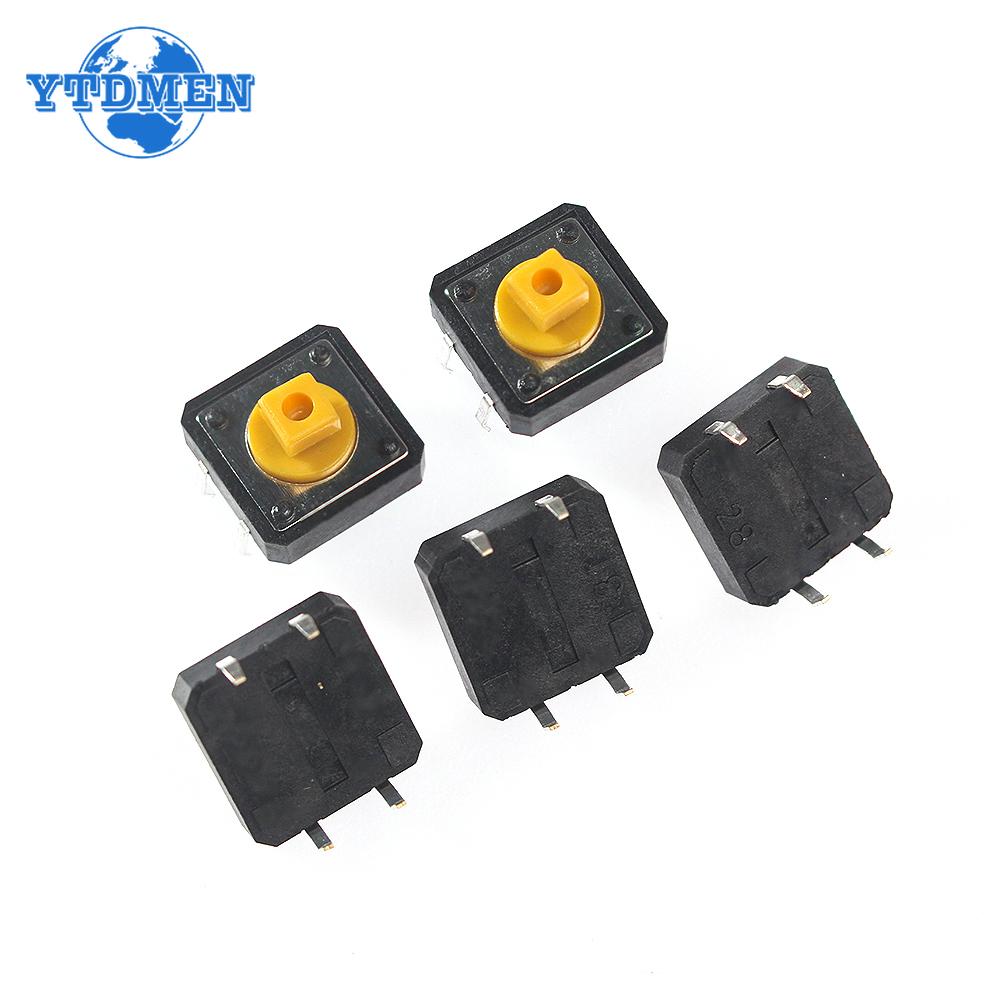 125PCS 25Values Tact Push Button Switch DIP SMD Micro Switch Micro Push Buttons Touch Component Kit, for TV Toys Home Use Button