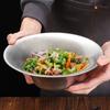 Korean Retro Style Stainless Steel Gold and Silver Salad Bowl Spaghetti Plate Household Restaurant Kitchen Accessories Tableware