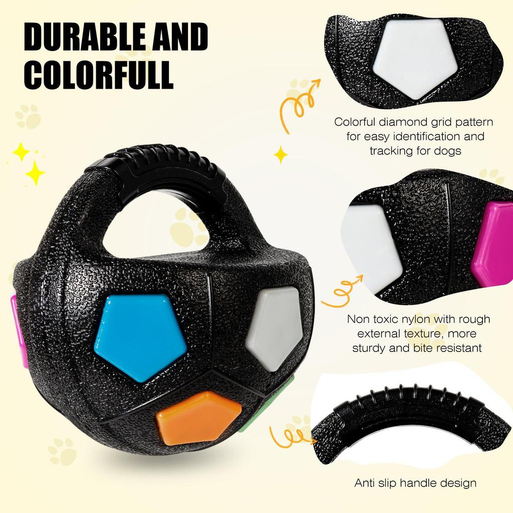 Squeaky Football Dog Toys: Hand-held, Interactive, Energy-Boosting Fun for Pets