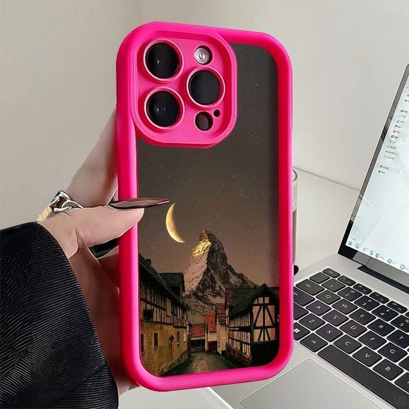 Fantasy scene for iphone17pro mobile phone case Apple 15 anti-drop 14 European and American 13promax new 16E