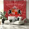 Sunderland A.F Custom Name Wall Tapestry Aesthetic Wall Hanging Printed Fabric Blanket Decorative Tapestries for Bedroom Living Room Home Decor