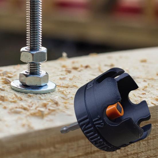 1/2Pcs Threaded Rod Nut Fastener Tool Durable Construction Widely Used Universal Ergonomic Nut Fastening Device Drill Attachment