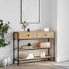 Vidaxl Console Table, Sonoma Oak, 100X25X75 Cm