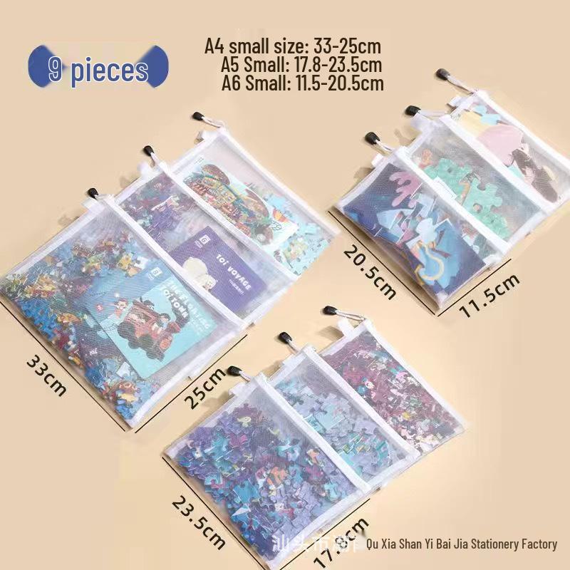 Lego Storage Bag for Children's Building Blocks, Transparent with Zipper