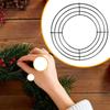 Metal Wreath Hoop Round Wreath Craft Supplies Frame Christmas Wreath Crafting Frame For Winter Holiday Decor Fake Flower Decor