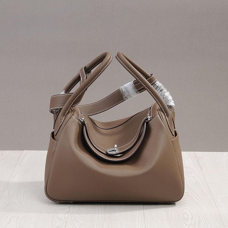 Módní taška Nová taška na léky Taška Lindi Vysoce kvalitní Vrchní vrstva Hovězí kůže Kabelka přes rameno Pravá kůže Dámská taška Explozivní