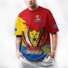 Harajuku 3D Print Kaart van Republiek Congo T-shirt Congo Embleem Grafische T-shirts Heren Mode Korte Mouwen Herenkleding T-shirts
