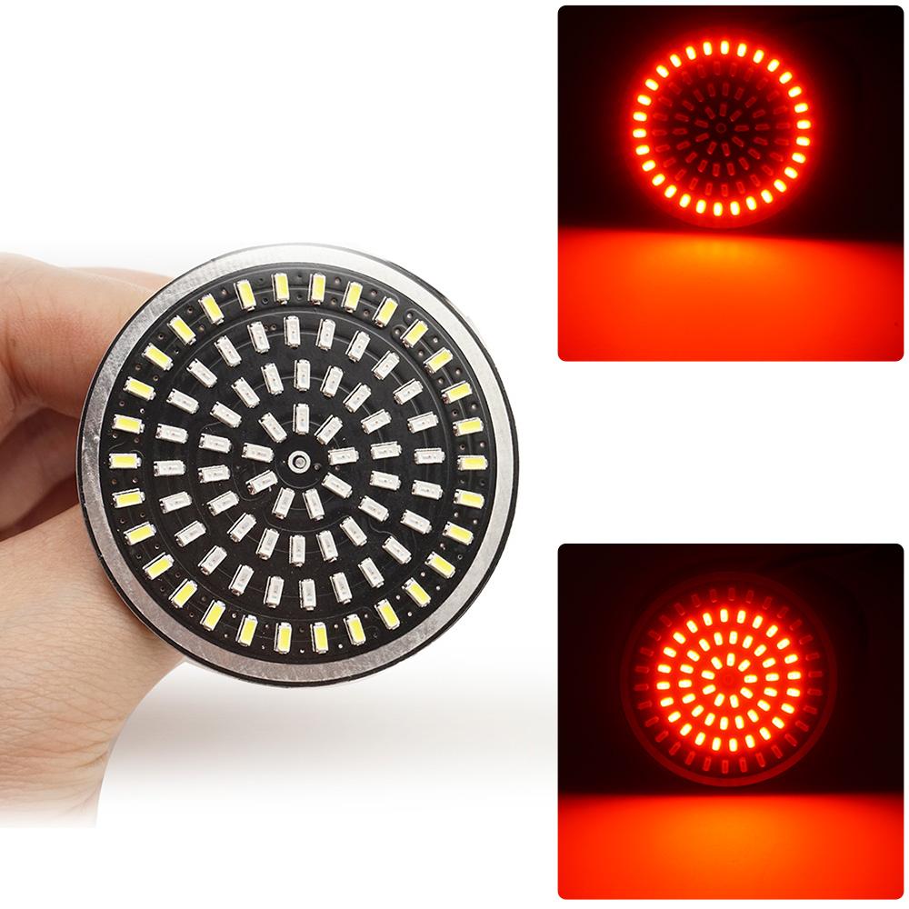 

Motorcycle Bullet Turn Signal Indicator Light Lamp White/Amber LED Light for Harley Sportster Touring Electra Glide Dyna FLSTF