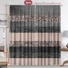 2PC Home Decoration Curtains With Geometric Stripes Background And Rod Pocket Curtains, Suitable For Kitchens, Cafes, Living