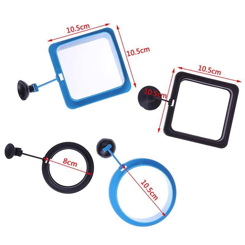 1Pc Aquarium Feed Ring Fish Tank Station Floating Food Tary Square/Circle Feeder