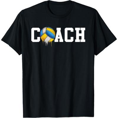 Best Volleyball Coach Funny Trainer Court Volleyball Coach T-Shirt(1)