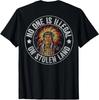 Nessuno è illegale su terra rubata Maglietta Unisex Vintage Cool Retro