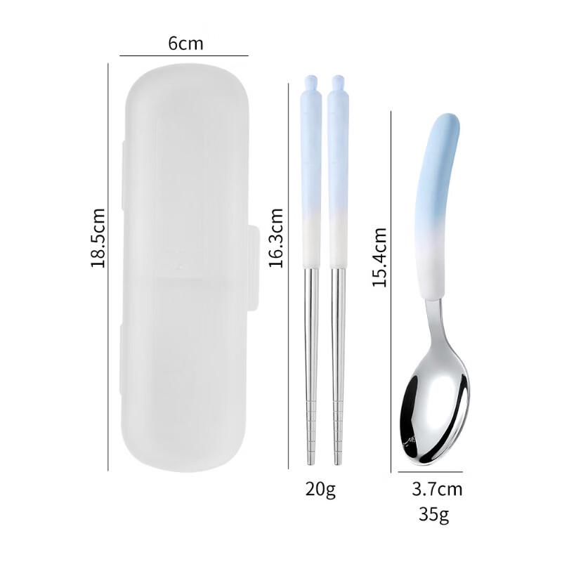 Wutuo Portable Chopsticks and Spoon Set for Kids