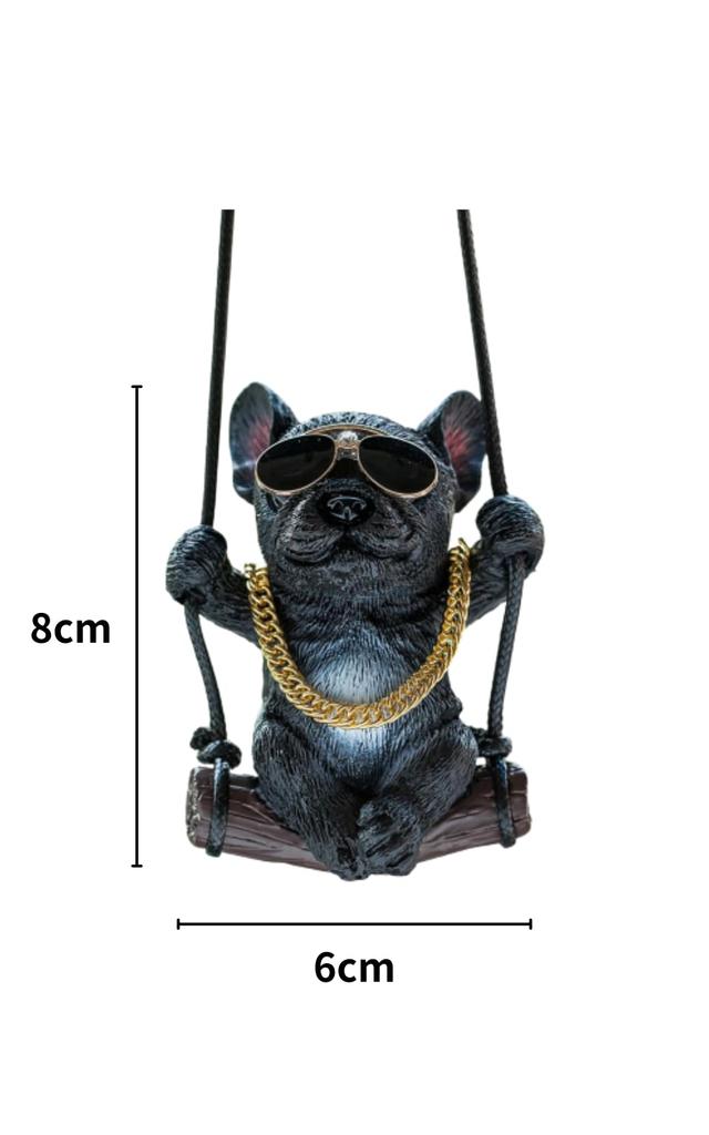 Blue Maple Rearview Mirror Car Stylish Car Decor Accessory, Accessory, (Bulldog)