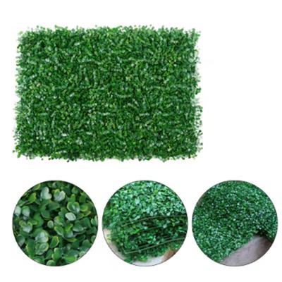 1pc/2pcs Artificial Plant Walls Foliage Hedge Grass Mat Greenery Panels Fence Home Decor Fake Plants Garden Simulated Lawn