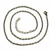 Metal Chain Black Wax Cord Necklace Chains Bulk With Lobster Clasp For Pendants