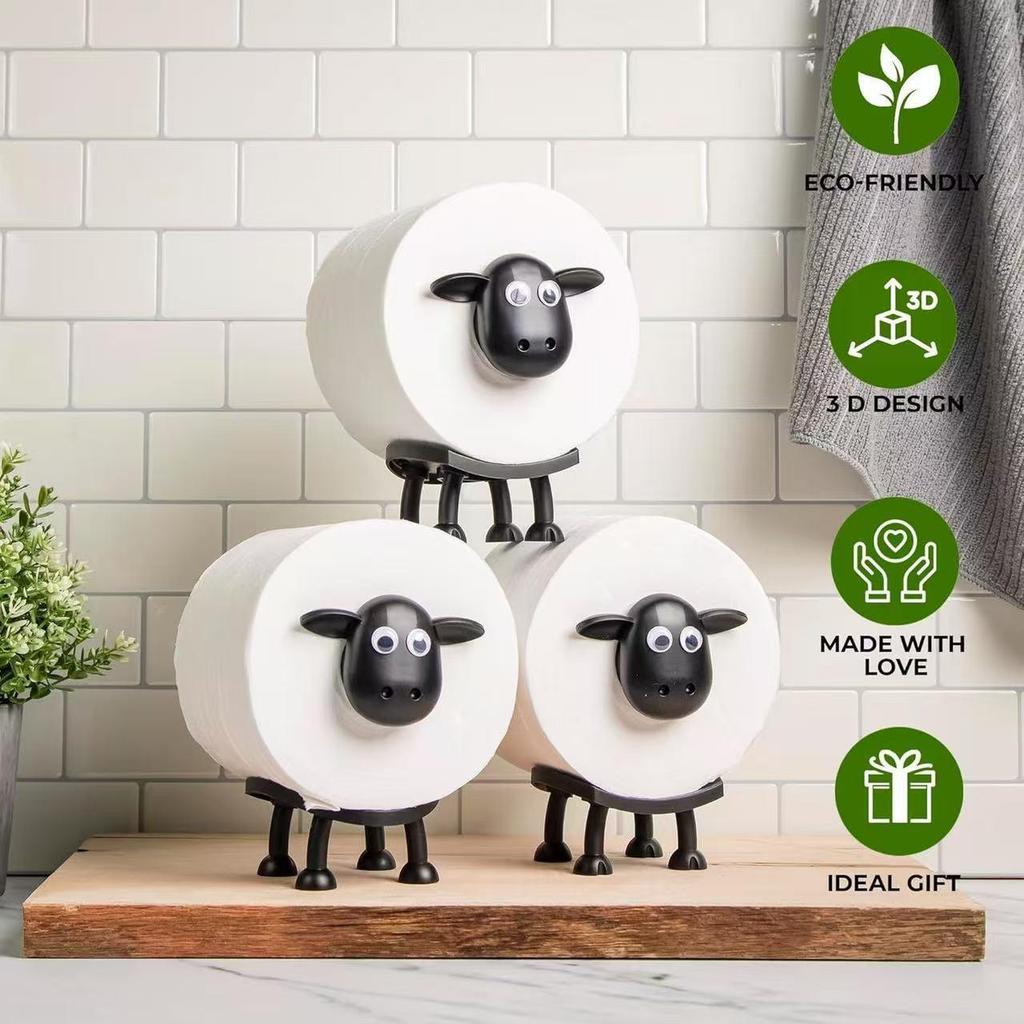 In Stock Creative Sheep Toilet Paper Holder - Desktop Ornament and Storage Rack