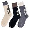 Socks Trendy Socks Niche Heel Color Block Letter High-End Towel Bottom Socks