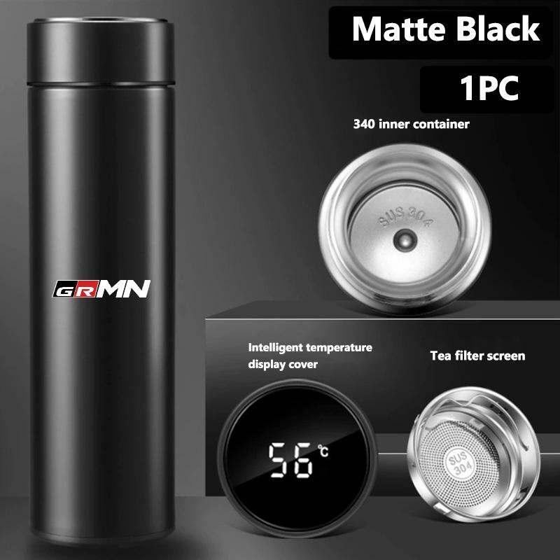 For Toyota Car Logo Badge Intelligent Thermos Cup Auto Smart Digital Thermos Cups Supra Aygo Prado RAV4 Hilux Yaris Corolla
