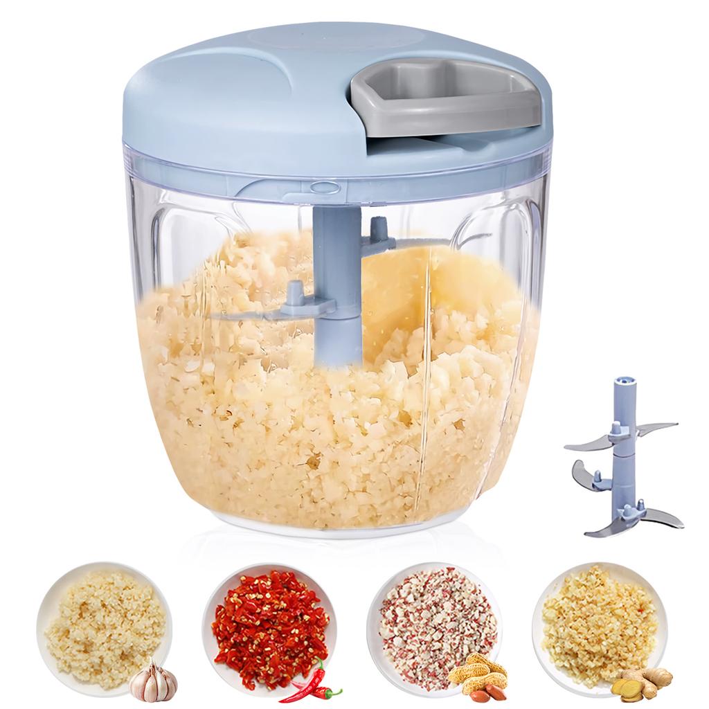 900ML/500ML Knoblauchpresse Knoblauchschneider Manueller Lebensmittel-Gemüseschneider Fleischwolf Küchenhelfer Handhackmesser Knoblauchstampfer