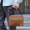 Leather Men's Sling Bag Messenger Shoulder Crossbody Bags Large Capacity Handbags Multifunctional Work Bag