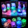 Led 6Pcs Ice Cube Multicolor Light Up Ice Cubes For Drinks Waterproof Glow In The Dark Ice Cube For Birthday Wedding Party Decor
