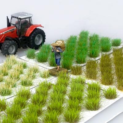 32 Teile/satz Simulation Gras Nest Modell Sand Szene DIY Material Realistische Gras Büschel Miniatur Gras Büsche Anlage Cluster Landschaft
