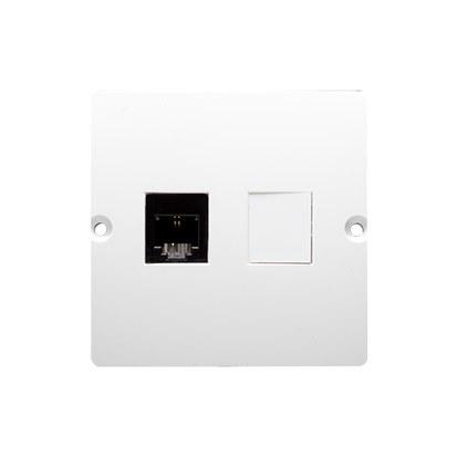 Single RJ11 telephone socket BMTF1.02/11 Basic module white
