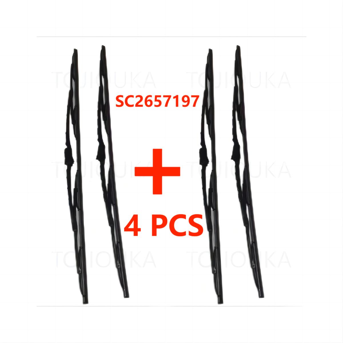4 PCS IN Suitable for SCANIA Truck Wiper OE 2657197 1541106 2828235 2848235 1780246 Length 700mm 1431177 1543076 1864620 700MM