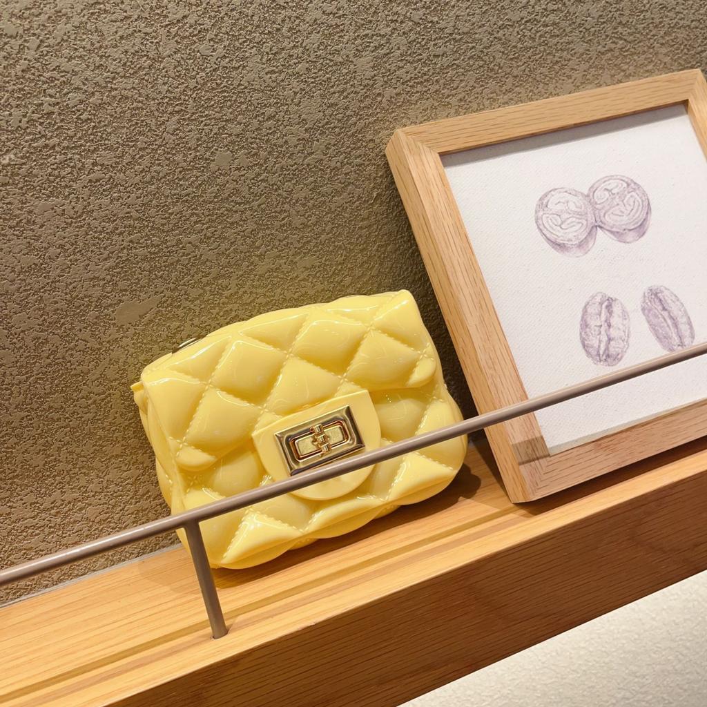 Summer Mini Jelly Bag, Crossbody Shoulder Bag, Diamond Chain Bag, Pvc Change Women'S Bag.
