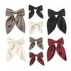 Solid Color Satin Ribbon Big Bows Hairpin Duckbilled Clip Hair Accessories For Women Girls Trendy Korean Summer Hair Accessories