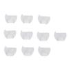 10Pcs Edge Stitch Lock Sewing Gauge Mini Finger Ruler Seam Needle Measuring Tool Quilting Stitching Aids 2mm White
