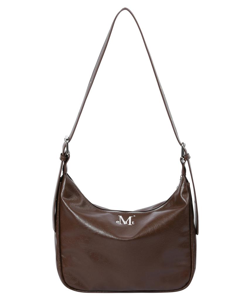 Mucent Port Double Wrinkle Leather Shoulder Bag Unisex (2 Colors)