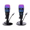 USB Condenser Microphone High Sensitivity Noise Cancellation Gaming Microphone Professional Intelligent Noise Reduction