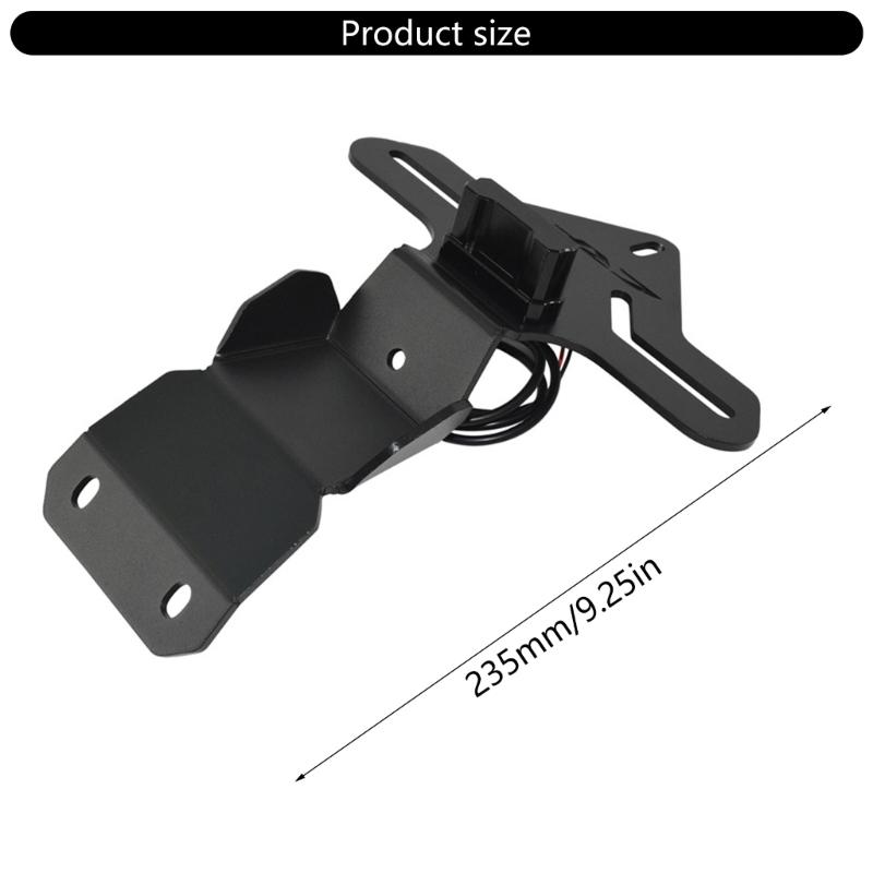 Aluminum Alloy Tail Tidy Integrated LED Light Motorcycle Plate Frame Stand for CRF250L CRF300L Rally Enhancing Aesthetic