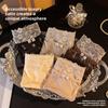 Damen Frühling und Sommer Farbkombination Weiche Spitze Schleife Öliges Satin 10A 100% Baumwolle Schritt Niedrige Taille Slip