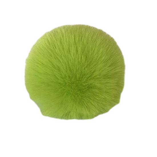 Faux Fur Pom Pom Fluffy Ball with Elastic Loop Cute Plush Ball Bag Charm for Craft Projects Hat Accessories