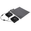 Solar Exhaust Fan High Efficiency Monocrystalline Solar Panel IP65 Waterproof 3000RPM Dual Solar Powered Exhaust Fan