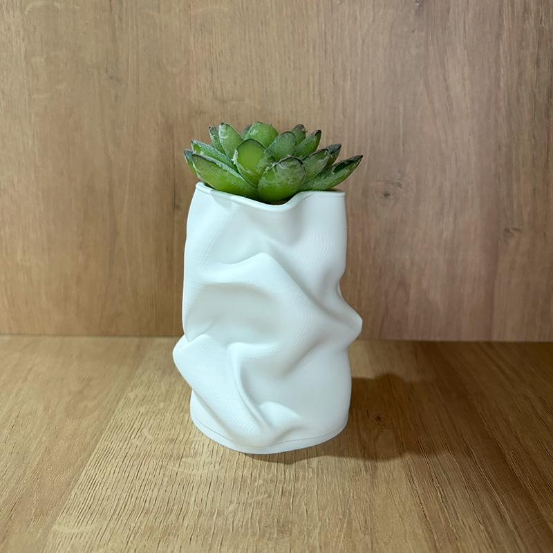 Irregular Art Vase Hydroponic Vase Desktop Ornament Plastic Flower Pot Home Garden Decoration