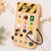 Children's LED Circuit Switch Board - Montessori Educational Busy Board Toy