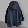 Unisex Locker Arbeitskleidung Gespleißte Kapuzenjacke Dünn Trendiger Windbreaker