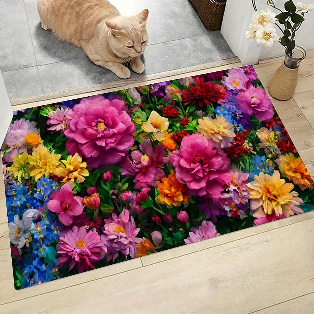 Sweet Home Welcome Doormat Sunflowers Entrance Carpet Non-Slip Floor Rugs Indoor Use Flower bedroom Kitchen Home Decoration Mats
