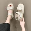 Sandals Girl New Summer Fairy Style Fashion Thick-soled Flat-soled Soft-soled Velcro Roman Shoes