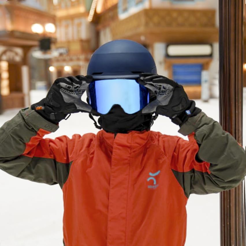 VCOROS Ski and Snowboard Goggles with Dual-Layer Magnetic Lenses, Windproof, Snowproof, and Fog-Resistant, OTG, Wide Field of View, Detachable Lenses,