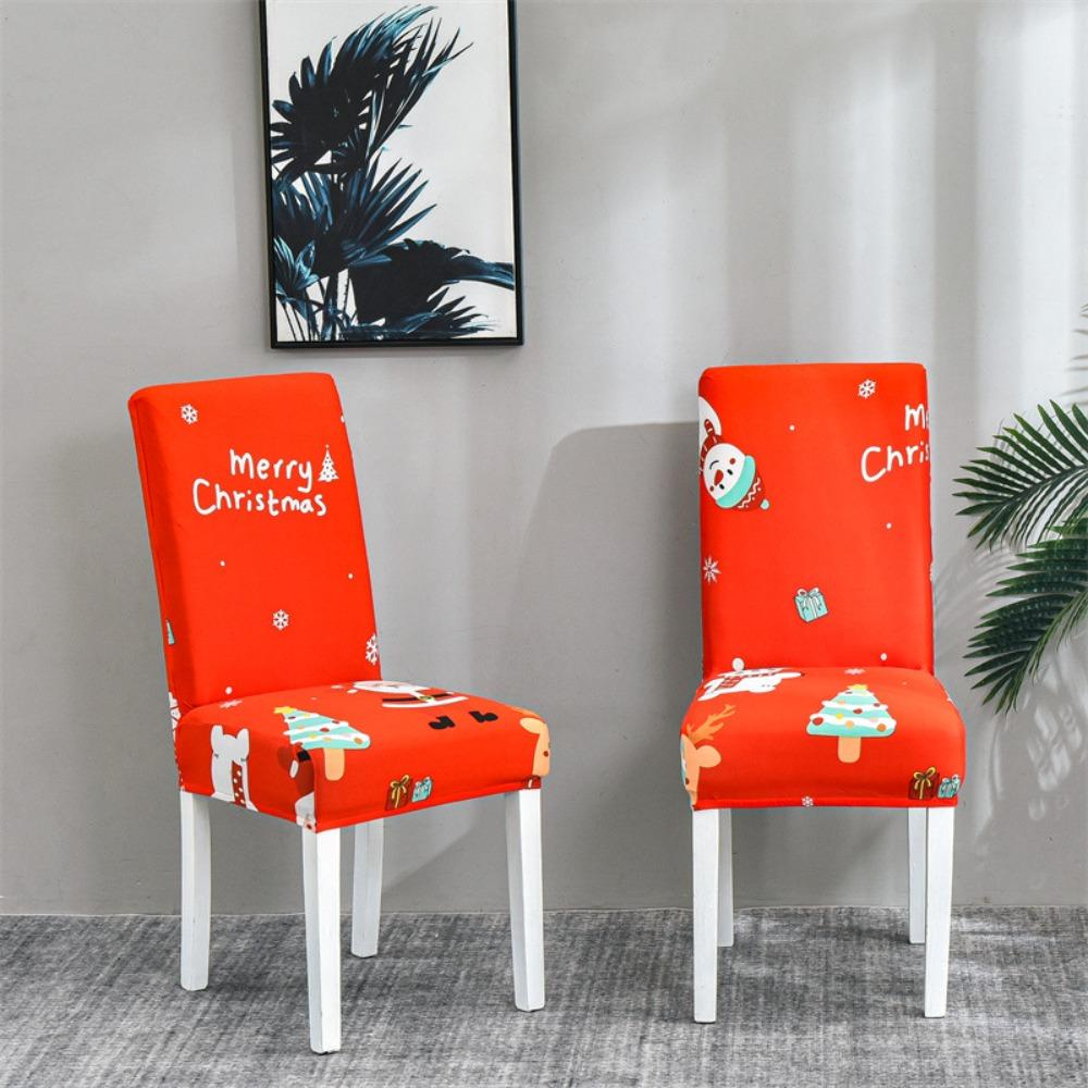 Fabric Chair Cover Full Coverage Dustproof Slipcover for Dining and Study Chairs All Season Home Decor